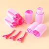 Cacheador de cabelo com terno clip plástico de oito caracteres franja rolo Air Liu curler cabeleireiro autoadesivo Magic roll preguiçoso