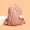 Mochila para Mujer Nuevo Estilo Coreano Moderna Versátil Moderna de Viaje Gran Capacidad Bolso Escolar Simple para el Trabajo Diario Mochila para Mujer