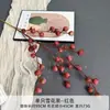 Galho de Frutas com Floco de Neve Artificial Único para Decoração de Salão de Casamento, Fruta com Floco de Neve de Galho Alto para Montagem de Palco, Flor Artificial de Fruta com Floco de Neve para Teto