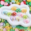 Mini casa del árbol brillante pequeña en maceta crema pegamento diy accesorios para el cabello pasador funda de teléfono accesorios de resina material al por mayor