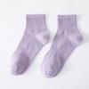 Calcetines de algodón peinado de 200 hilos antipelusa transpirables para mujer al por mayor, calcetines nuevos para las cuatro estaciones, primavera, verano y otoño, calcetines estilo coreano