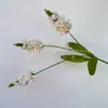 Manojo de Flores de Lavanda Simuladas Flor Falsa Estilo Pastoral Decoración para el Hogar Interior Varilla de Plástico Manojo de Salvia Flor Simulada