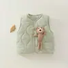 Chalecoacolchado de Algodón para Niños, Lindo Diseño de Oso, Abrigo de Invierno Engrosado y Forrado de Felpa para Bebés y Niños Pequeños, Chaleco Cálido para Bebé