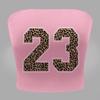 Estética de Verão Y2K Colete Sem Mangas Sexy Estampa de Leopardo Estampa Digital Estilo Mulher Madura Ombro a Ombro Gola Uma Linha Tomara que Caia