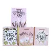 Bolsa de Regalo Blanca de Cartón para el Día de la Madre en stock Venta al por Mayor Plata Caliente 8 de Marzo Día de la Mujer Bolsa de Papel para Envolver Bolsa de Regalo para el Día de las Niñas