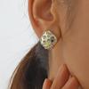 Moda Europea y Americana Transfronteriza Mariposa Flor Diamante Personalidad Alta Gama Lujo Ligero Temperamento Estilo Frío Aretes de Mujer