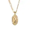 Collar con Colgante de la Virgen María Transfronterizo Europeo y Americano, Diseño de Nicho, Joyería de Cuello Ligera de Lujo para Mujer, Accesorios con un Toque de Alta Gama para Mujer