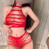 Benqian Lingerie Sexy Suspensório Body Roupa de Malha Sexy Renda Peça Única Meias Meias de Rede Peça Única Atacado