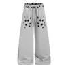 Pantalones de chándal anchos OREETA con estampado de estrellas de moda para hombre y mujer, diseño de alta costura moderno, pantalones casuales deportivos versátiles
