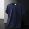 Camiseta Simple de Verano para Hombre Cross-Border 2026, Cuello Redondo, Corte Ajustado, Color Sólido, Delgada, Deportiva, Cómoda, Camisa de Manga Corta para Hombre