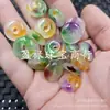 Hebilla de Jade Cuarcita Flor Flotante Verde Colgante de Jade Hebilla de Jade Color Violeta Pulsera Collar Pendientes Pasador Colgante