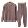 Traje Térmico de Abuela Ropa de Otoño Engrosada con Forro Polar para Mujeres de Mediana Edad y Mayores Pantalones de Otoño Camisa de Soporte para Señoras Mayores