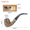 Grande coleção de cachimbos de resina, vários estilos, imitação de grão de madeira, cachimbos curvos e retos, cachimbos destacáveis de uso duplo, disponível para atacado e dropshipping