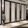 Mampara móvil personalizada hotelera plegable de empuje y tracción colgante puerta corredera oficina pared divisoria móvil