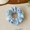 Goma de pelo plisada de lunares estilo coreano para mujer, suave con el cabello, accesorio para el cabello simple y versátil, banda elástica para el pelo