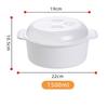 Olla para sopa especial para microondas, tazón para sopa con tapa, tazón para sopa, tazón para fideos instantáneos, tazón binaural de plástico para conservación de frescura, para cocinar al vapor, 1.2/1.5/2.2L