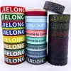 Banda elástica impresa de 3.5 cm para cintura de ropa interior, suave y amigable con la piel, elástico de cintura de spandex de alta elasticidad con letras de colores