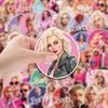 50 piezas de pegatinas de graffiti de Barbie para coche, teléfono móvil, taza de agua, pegatinas decorativas, impermeables, creativas, para equipaje, venta al por mayor
