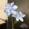 Novas flores de lírio céu estrelado artificiais para decorações de casamento, adequadas para salões de casamento, hotéis e interiores de casas, e para arranjar em mesas de jantar