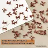 Acessórios de Laço Mini Cor de Café Atacado 100 Fitas de Resina Mistas Laços Estéreo DIY Decoração de Unha Vestível