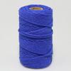 Cuerda de algodón de color de 3 mm, hilo de algodón, aproximadamente 50 yardas/rollo, venta al por mayor de fábrica, paquete de tapiz, cuerda de material tejido a mano para bricolaje