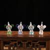 Yuyuyuan esmalte luminoso doze pingente cinza perfumado do zodíaco esmalte antigo mascote artesanato criativo