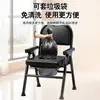 Silla de Inodoro Portátil para Personas Mayores, Inodoro Móvil, Sillón Orinal para Mujeres Embarazadas, Silla de Inodoro Doméstica Resistente, Taburete de Inodoro Plegable Portátil