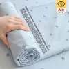 Novo Conjunto de Lençol de Gaze Dupla Camada Estilo Creme de Verão Classe A Peça Única Floral Lençol de Cama Fronha Capa de Edredom Lavável 3