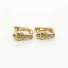 Aretes, arracadas, aretes de zirconia cúbica, aretes de cobre chapado en oro para mujer, no se decoloran, alta gama, lujo ligero, joyería de otoño/invierno, populares en Japón y Corea