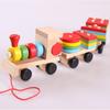 Bloques de construcción magnéticos digitales de tren pequeño, coche ensamblado, juguetes educativos de madera para niños de 1 a 2 años, 3 bebés, educación temprana, iluminación.
