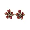 Pendientes de Aleación de Cobre para Mujer con Estilo Retro Francés, Diseño de Nicho, Temperamento Elegante de Gama Alta, Transmisión en Vivo Transfronteriza de Segunda Mano
