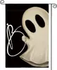 Celebração de Feriado Novo Tema Halloween Transfronteiriço Bandeira de Jardim de Linho Dupla Face Fantasma Abóbora Decoração com Estampa Divertida