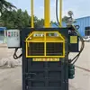 Prensa enfardadeira hidráulica totalmente automática de 20 toneladas, de cilindro único, feita sob medida, com controle elétrico para compactação e enfardamento de papel residual em sacos de ráfia