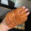 Atacado de fábrica pulseira de cristal torre amarela natural cristal anel único pulseira de contas redondas corrente de miçangas faça você mesmo