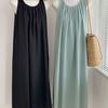 Vestido largo de verano para mujer, nuevo, estilo coreano, minimalista, francés, con espalda descubierta y diseño de nicho.