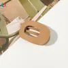 Qiyue Pinza para el Cabello Mate Tamaño Pequeño Pinza de Pico de Pato Plana Ovalada en Forma de Corazón Pinza de Tiburón Pasador Accesorio para el Cabello Adorno para el Cabello de Mujer Venta al por Mayor