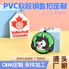 Chaveiro de Borracha Macia em PVC Estéreo Dupla Face de Desenho Animado de Silicone Pingente de Publicidade de Animação Desenho Animado Personalização de Impressão UV em Silicone