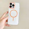 Funda magnética transparente delgada de acrílico con ventosa, adecuada para iPhone 16 Pro Max, funda para teléfono móvil Apple 15, modelo nuevo 14/13