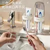 Copo para Enxaguante Bucal Dois em Um para Uso Doméstico, Viagens e Viagens de Negócios, Escova de Dentes Portátil, Pasta de Dentes e Caixa de Armazenamento para Copo de Dente, Escova de Dentes de Viagem