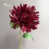 Flores de Dalia Artificiales Hidratantes con Tacto Realista para Decoración de Bodas, Decoración de Fondo de Comercio Exterior Transfronterizo, Accesorios para Fotografía de Casas Modelo