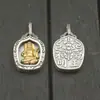 Accesorios de Plata de Ley S925 Colgante Ocho Grandes Deidades Guardianas del Tíbet Doce Signos del Zodiaco Colgante de Plata de Ley DIY Ocho Grandes Deidades Guardianas