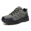 Zapatos de Senderismo al por Mayor Verano Suela Gruesa Ligeros Transpirables Zapatos para Hombre Exteriores Modernos Malla Cuero Costura Corte Bajo con Cordones Zapatos Deportivos