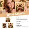 Série de Natal Pintura Decorada com Diamantes Artesanal DIY Arte Atmosfera de Festival de Natal Ornamento Criativo para Pendurar na Parede Ornamento