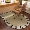 Alfombrilla para Silla de Oficina Alfombrilla para Suelo de Estudio Asiento con Ruedas Silla Giratoria Alfombrilla Antideslizante Alfombra para Pie de Cama Alfombra para Tocador