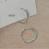 2026 Nuevos Pendientes de Lujo Simples de Plata S925 Stud Pendientes al por Mayor Versátiles Pendientes de Diseño Exagerado para Mujer