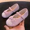 Zapatos de Tela Tradicionales Zapatos Hanfu para Niñas Zapatos Bordados de Estilo Chino Nuevo Estilo Chino Zapatos de Tela de Pekín Antiguo Falda Cara de Caballo para Niños Zapatos para Niños