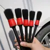 Cepillo de belleza para coche, cepillo de salida de aire del aire acondicionado del coche, juego de 5 piezas, cepillo de limpieza multifuncional, cepillo de mantenimiento para lavado de coches, cepillo para huecos