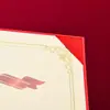 Certificado de Reconocimiento en Blanco A4, Hoja Individual con Soporte Trasero, Adecuado para Uso Horizontal y Vertical, Puede Ser Estampado en Dorado, y las Páginas Interiores Se Pueden Imprimir