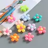 Accesorios de Resina de Flor Grande de Cinco Pétalos de Colores Brillantes Adornos para Pasadores de Pelo DIY Imanes para Nevera Decoraciones para Fundas de Teléfono