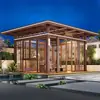 Aleación de Aluminio Invernadero Villa Patio Pabellón Exterior Jardín Paisaje Pabellón Nuevo Estilo Chino Pabellón de Cuatro Esquinas